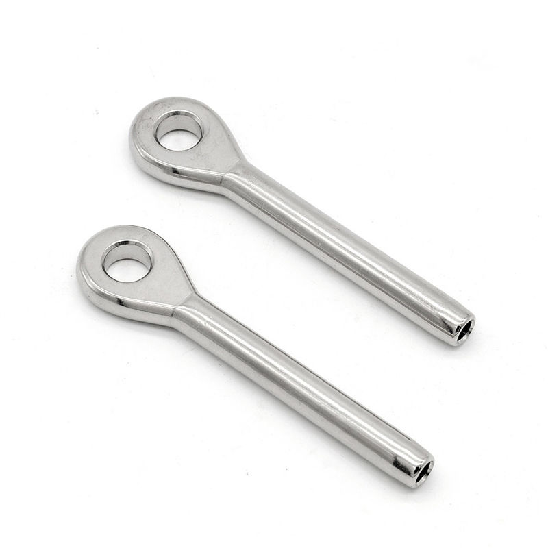 Stainless Steel Aisi 316 Wire Rope Fittings Eye Type Terminals