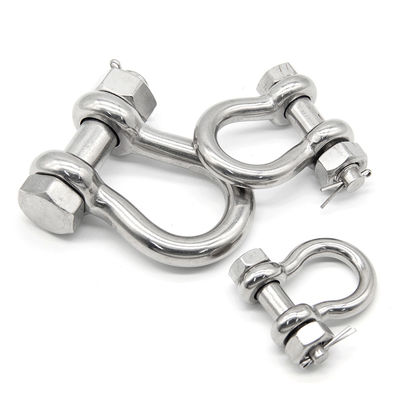 Bow Shackle 304 316 Stainless Steel Anchor Shackle High Strength