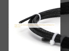 High Tensile Strength Stainless Steel Wire Rope All Black For Wire Use